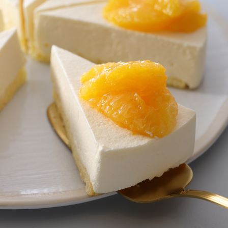 オレンジ＆レアチーズケーキ