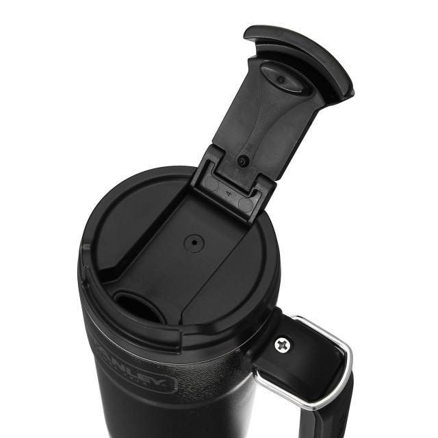 グリップハンドルステンレスタンブラーSTANLEYマットブラック473ml