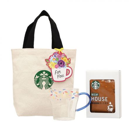 耐熱グラスマグクリーム355ml & オリガミ® ディカフェ ハウス ブレンド3袋入り