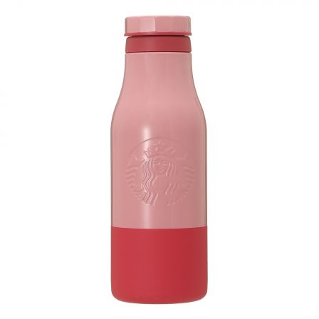 ステンレスロゴボトルバイカラーピンク473ml