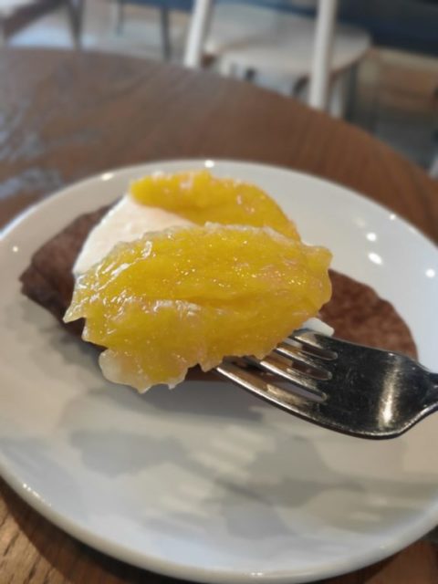 オレンジ＆レアチーズケーキ