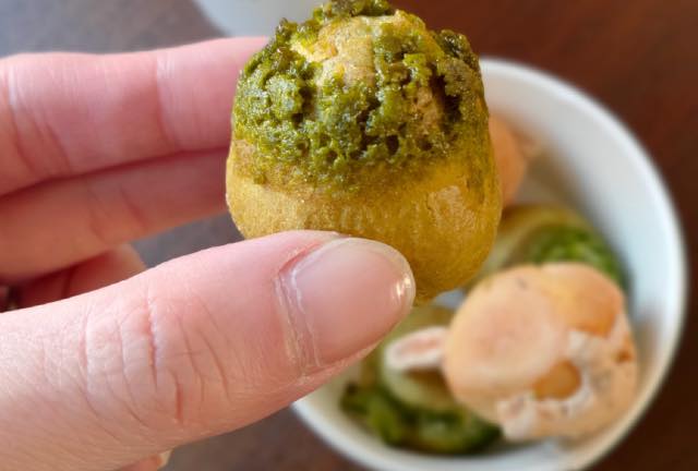 【スタバフード】シューカップ抹茶クリーム＆ホワイトチョコナッツの感想・カロリー・糖質