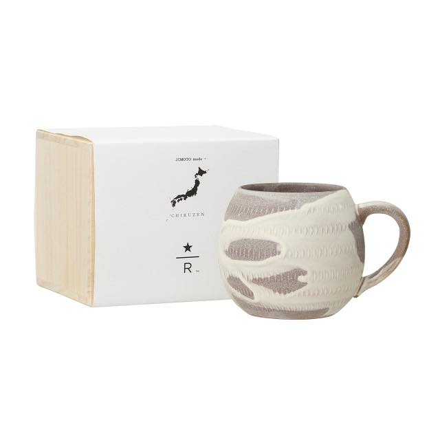 JIMOTO made + 筑前マグ 翁明窯元 飛び鉋 414ml