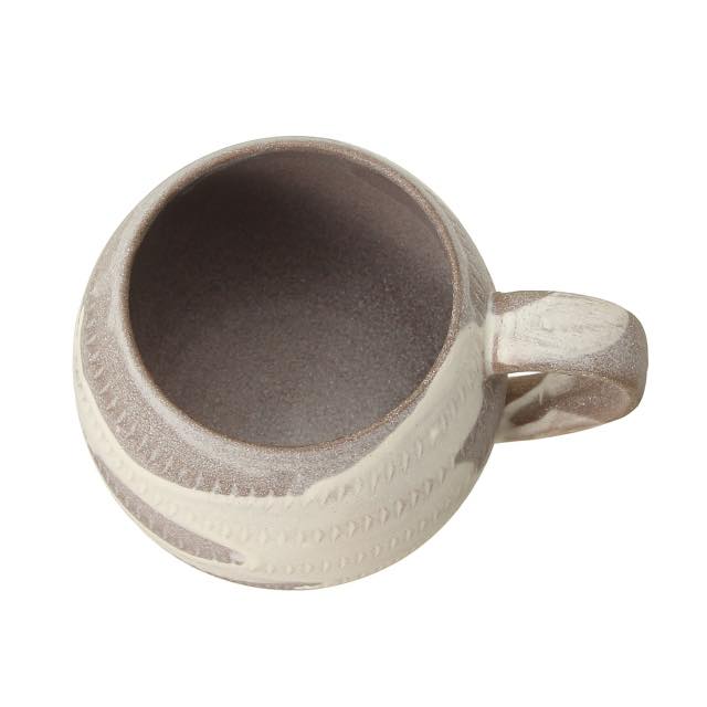 JIMOTO made + 筑前マグ 翁明窯元 飛び鉋 414ml