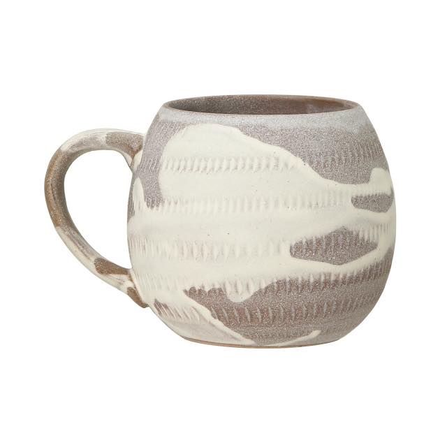 JIMOTO made + 筑前マグ 翁明窯元 飛び鉋 414ml