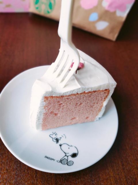さくらシフォンケーキ