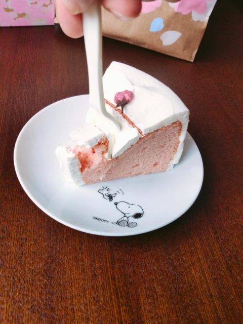 さくらシフォンケーキ