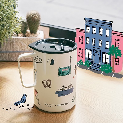 ステンレスマグ kate spade New York Cityscape 473ml