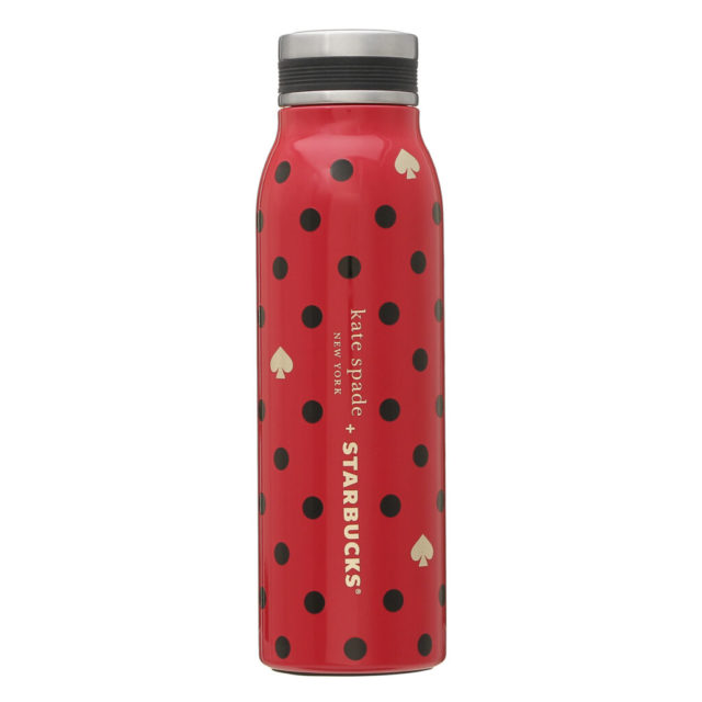 ステンレスボトル kate spade ポルカドット 444ml