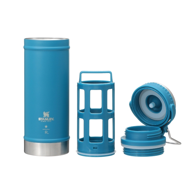 STANLEY クラシック真空トラベルプレスボトルターコイズ473ml