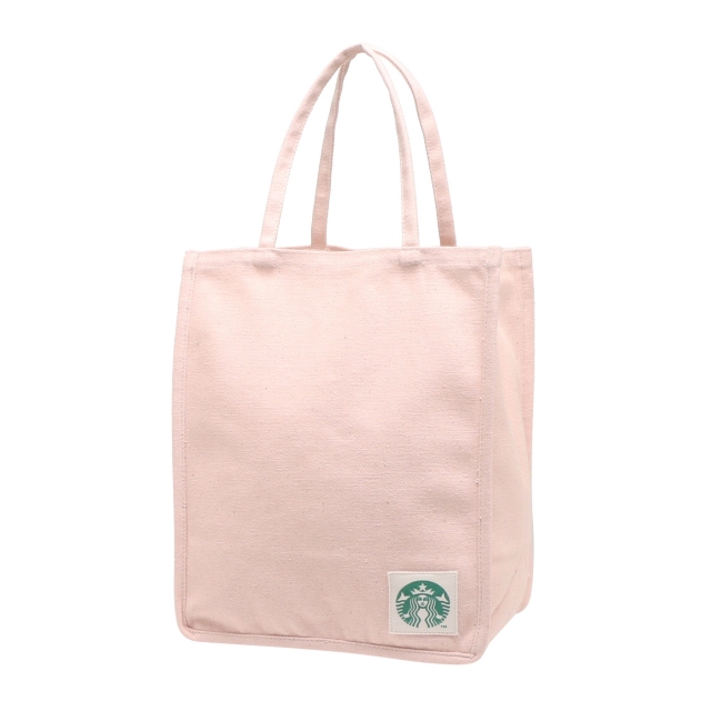 スターバックス アップサイクルコットン ショッパーバッグ S ピンク