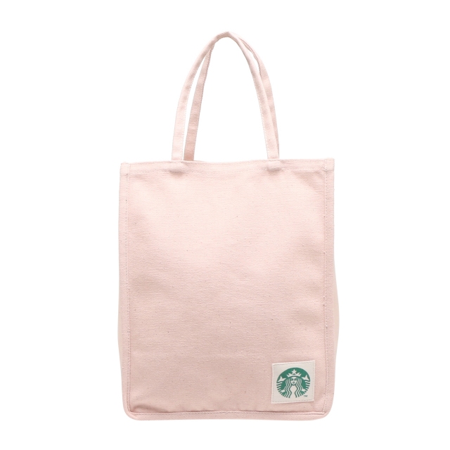 スターバックス アップサイクルコットン ショッパーバッグ S ピンク